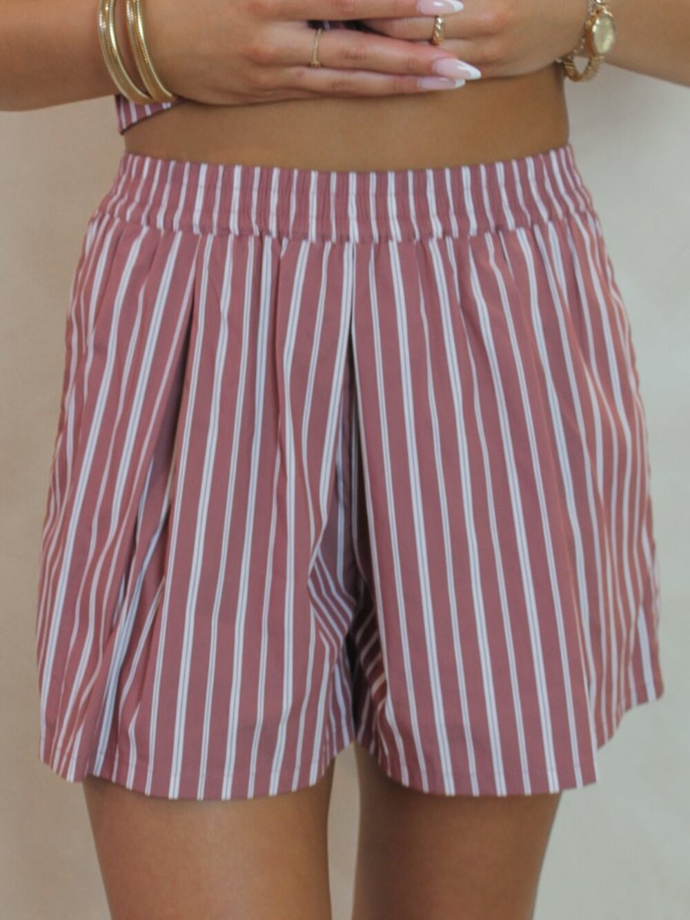 Steve Madden Malena Striped Short Size X Large
